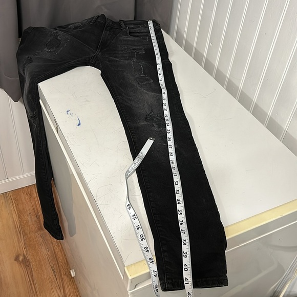 6- Size 31/32 H&M skinny coupe Moulante & Denim Black, black, stretchy - Picture 10 of 10